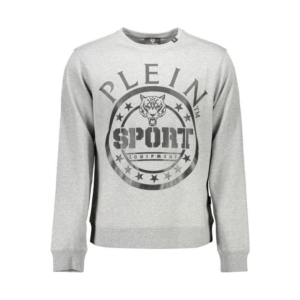 Plein Sport Gray Cotton Men Sweater PL-9583-S