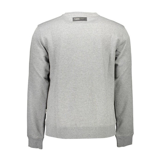 Plein Sport Gray Cotton Men Sweater PL-9583-S