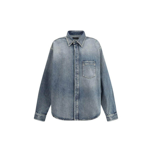 Balenciaga Oversized Shirt Balenciaga Slate Gray