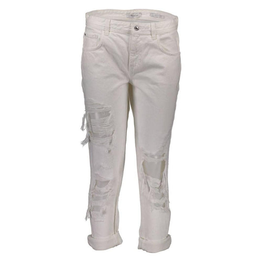 Guess Jeans White Cotton Women Jeans Guess Jeans Gray