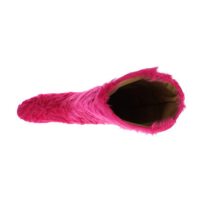 Dolce & Gabbana Pink Lamb Fur Leather Flat Boots 1728,67345645728,Boots - Shoes,Boots - Women - Shoes,Dolce & Gabbana,EU38/US7.5,Flat - Boots - Shoes,Material: 100% Lambskin fur leather,New with tags,Pink,Shoes,Women,Women - Shoes