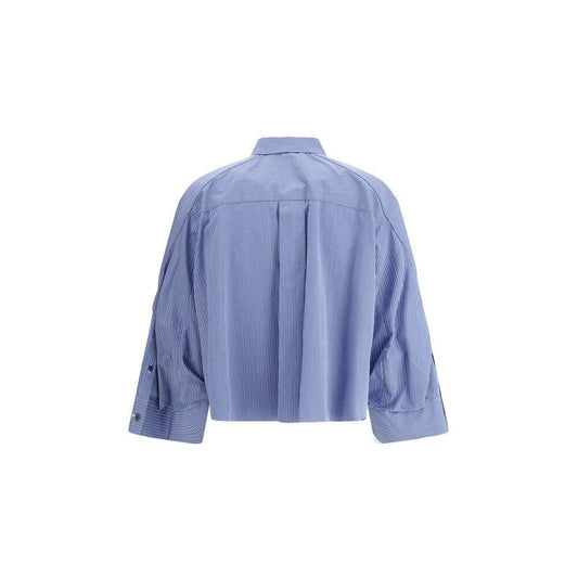 Sacai Three-quarter sleeve Shirt Sacai Light Slate Gray