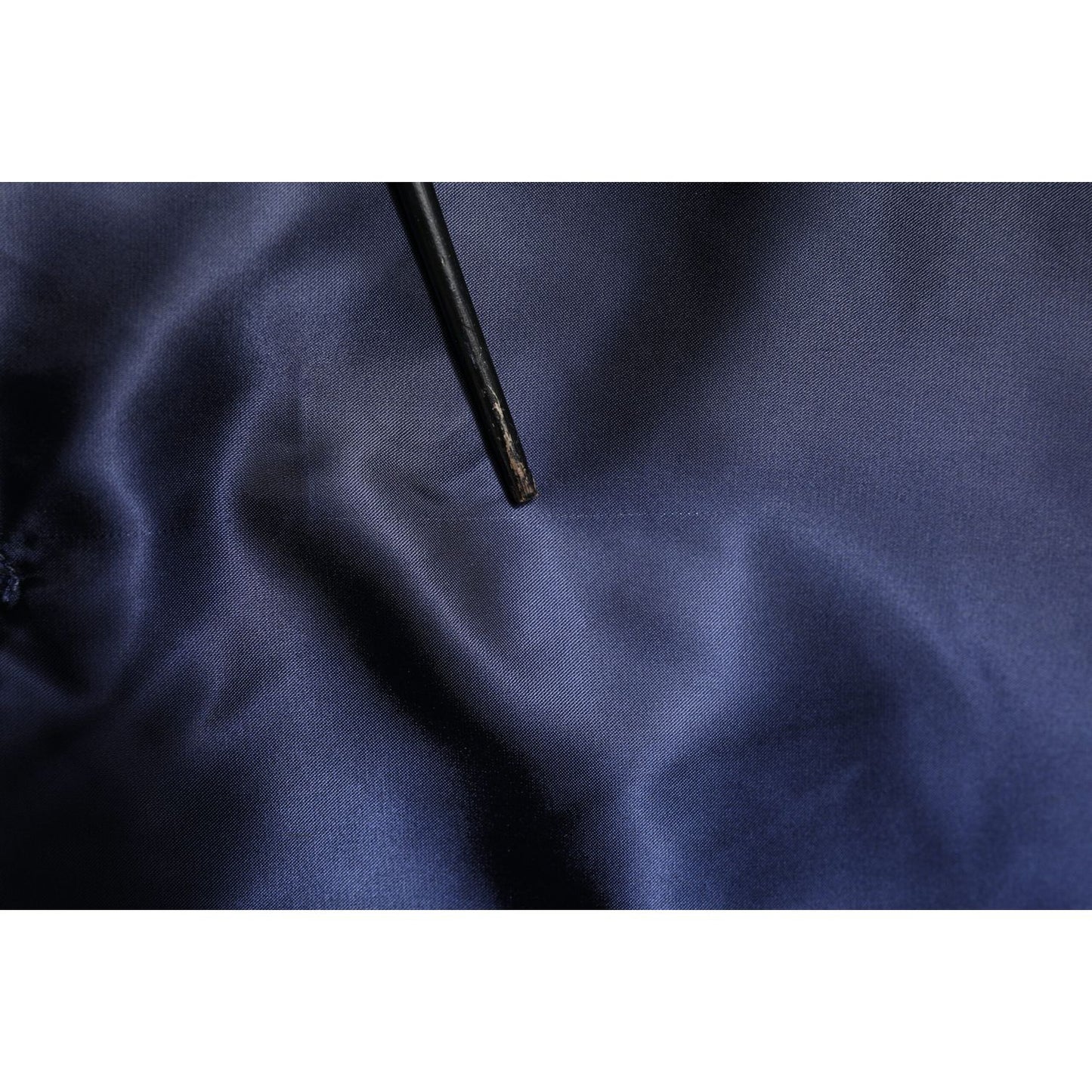 Dolce & Gabbana Blue Nylon DG Crown Full Zip Bomber Jacket Dolce & Gabbana