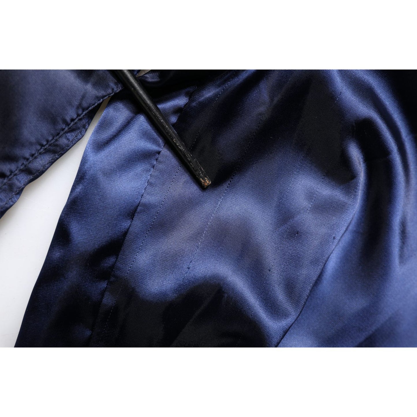 Dolce & Gabbana Blue Nylon DG Crown Full Zip Bomber Jacket Dolce & Gabbana
