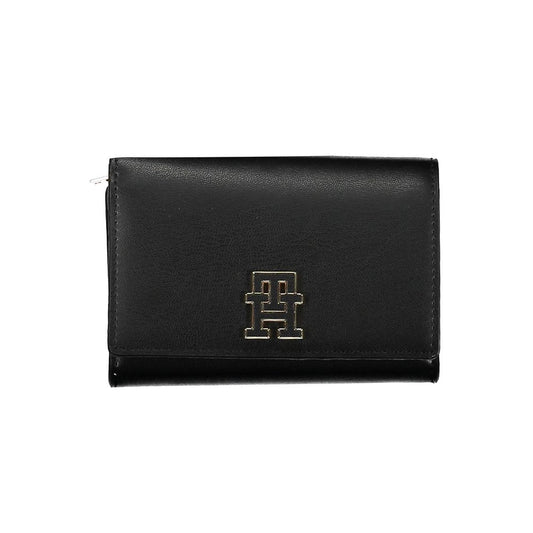 Tommy Hilfiger Black Polyurethane Women Wallet 1728,67403481248,Accessories,Black,New with tags,Tommy Hilfiger,Wallets - Accessories,Wallets - Wallets - Accessories,Women