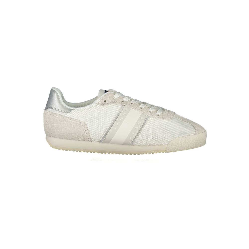 Tommy Hilfiger White Polyester Athletic Sneakers