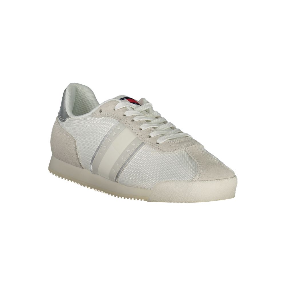 Tommy Hilfiger White Polyester Athletic Sneakers