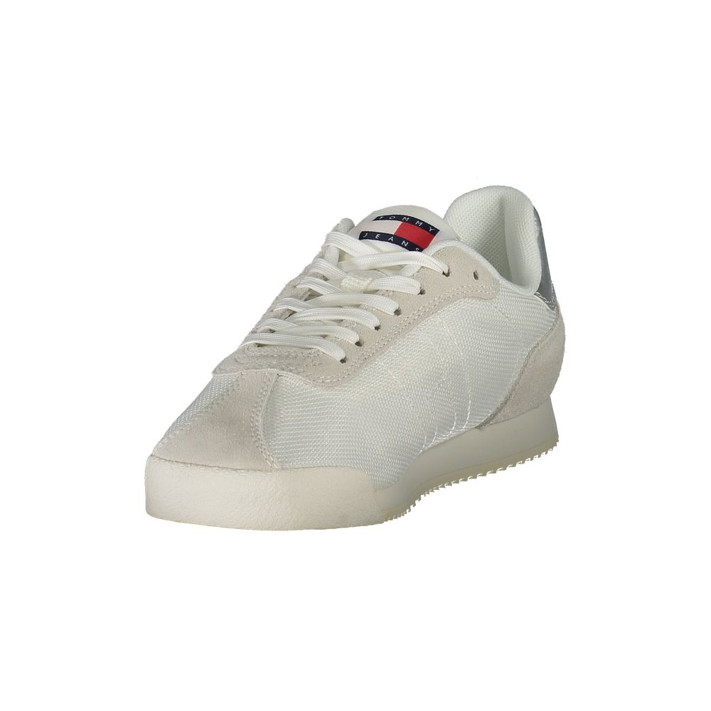 Tommy Hilfiger White Polyester Athletic Sneakers