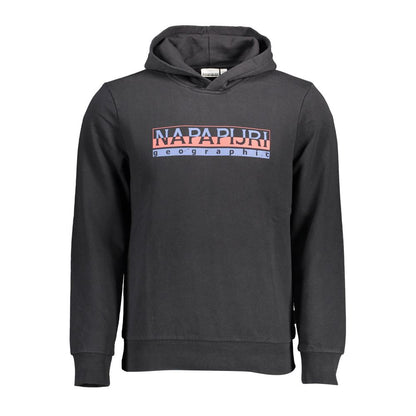 Napapijri Black Cotton Men Hoodie