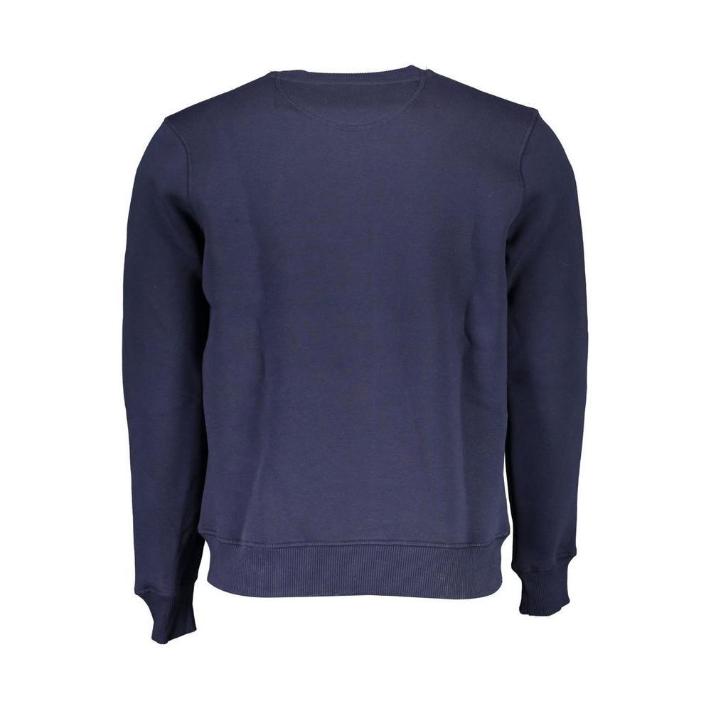 North Sails Blue Cotton Men Sweater NO-16229-L
