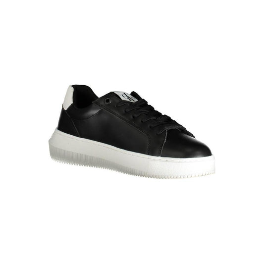 Calvin Klein Black Leather Women Sneaker