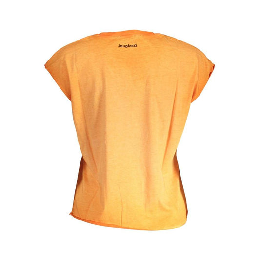 Desigual Orange Cotton Women Top