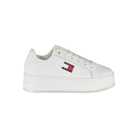 Tommy Hilfiger White Polyester Sneaker
