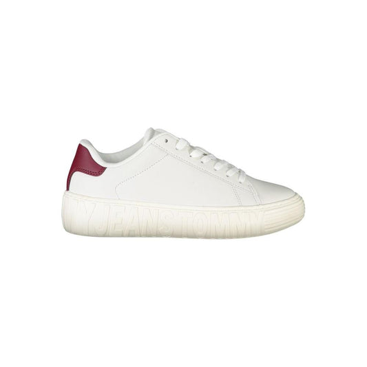 Tommy Hilfiger White Leather Women Sneaker
