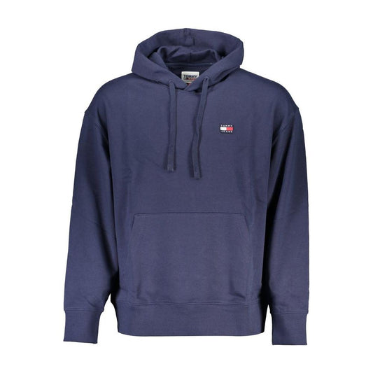 Tommy Hilfiger Chic Blue Hooded Sweatshirt with Logo Detail