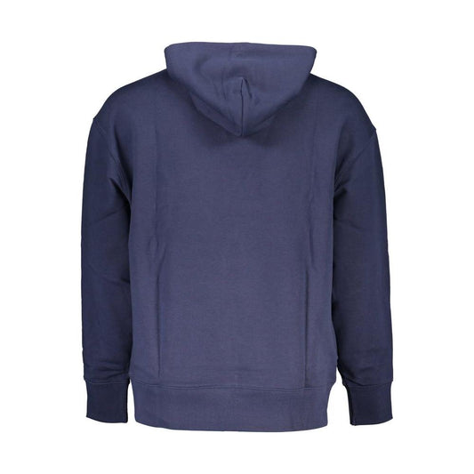 Tommy Hilfiger Chic Blue Hooded Sweatshirt with Logo Detail