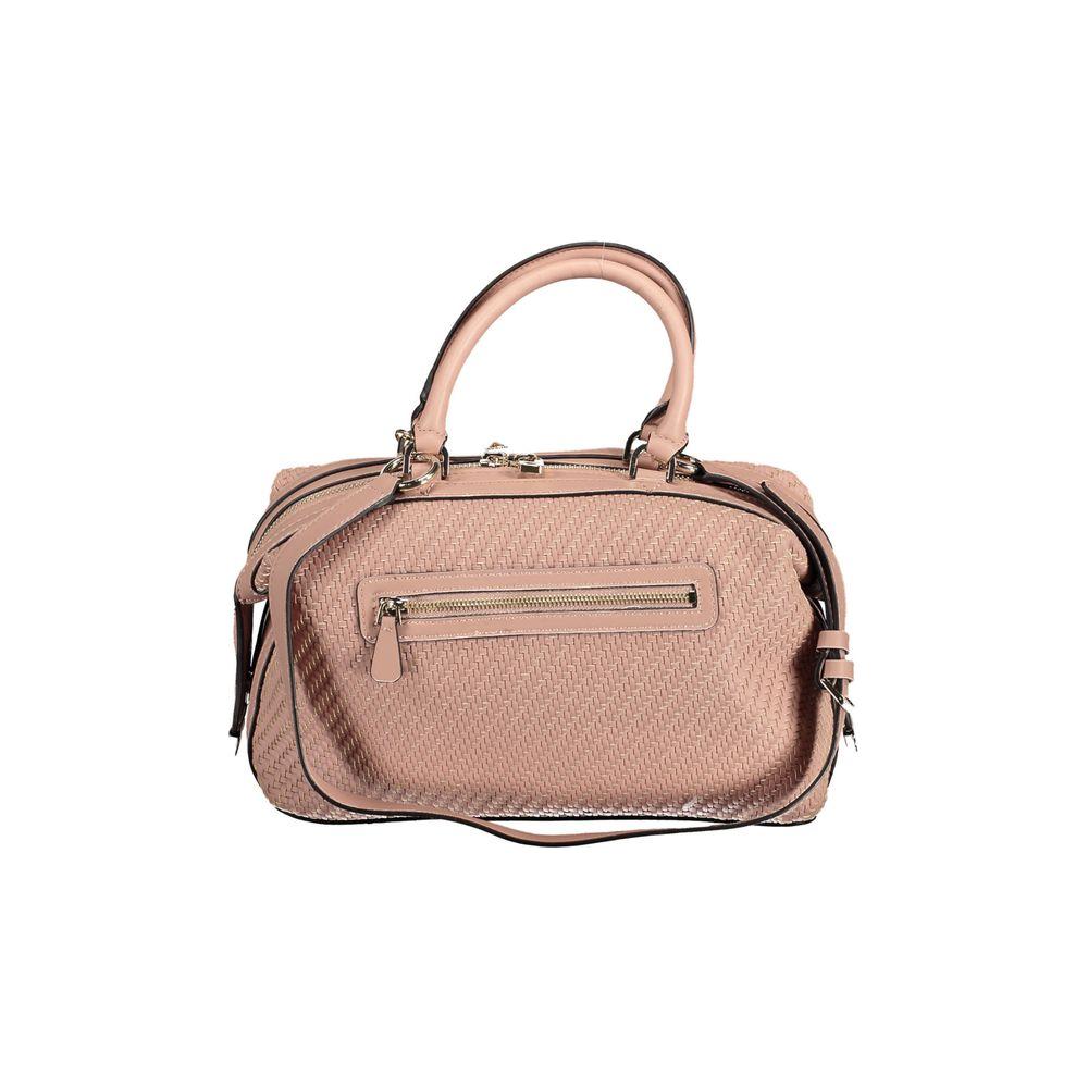 Front view with bag zipped and handles upright.