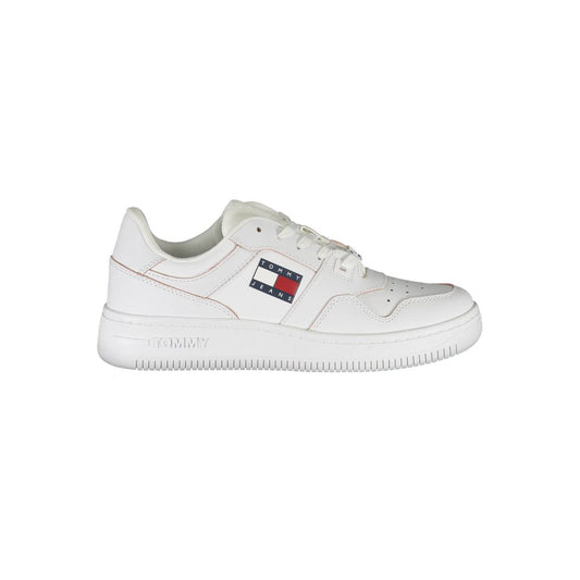 Tommy Hilfiger Bianco Leather Women Sneaker 1728,67403481248,Athletic - Sneakers - Shoes,EU37/US7,New with tags,Shoes,Sneakers - Shoes,Tommy Hilfiger,White,Women