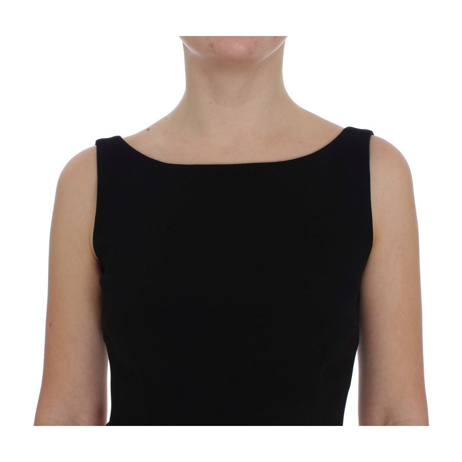 Dolce & Gabbana Pink Floral Print Long Maxi Sheath Dress
