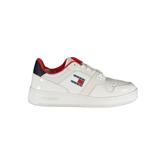 Tommy Hilfiger Bianco Leather Women Sneaker 1728,67403481248,Athletic - Sneakers - Shoes,EU36/US6,EU37/US7,EU38/US8,EU39/US9,EU40/US10,EU41/US11,New with tags,Shoes,Sneakers - Shoes,Tommy Hilfiger,White,Women