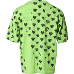 Dolce & Gabbana Green Heart Print Cotton Crew Neck T-shirt TSH90513-52
