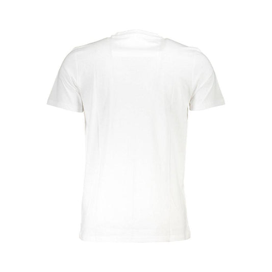 Cavalli Class White Cotton Men T-Shirt CA-36842-XXL