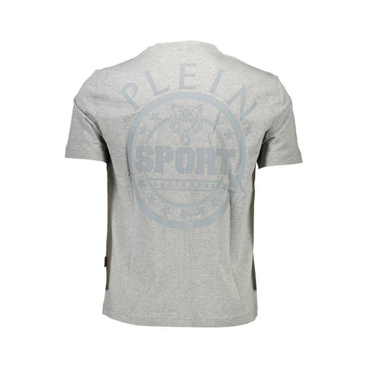 Plein Sport Gray Cotton Men T-Shirt PL-9590-S