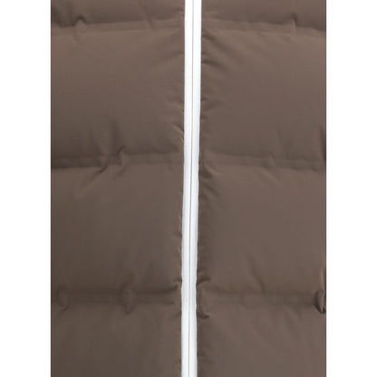 Brunello Cucinelli Brown Polyamide Coat Brunello Cucinelli