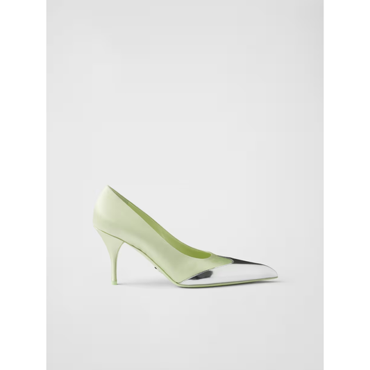 Prada Satin And Metallic Leather Pumps 1I968N_049_F065J_F_A085_35.5