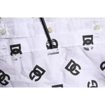 Dolce & Gabbana White MARTINI DG Logo Print Formal Shirt