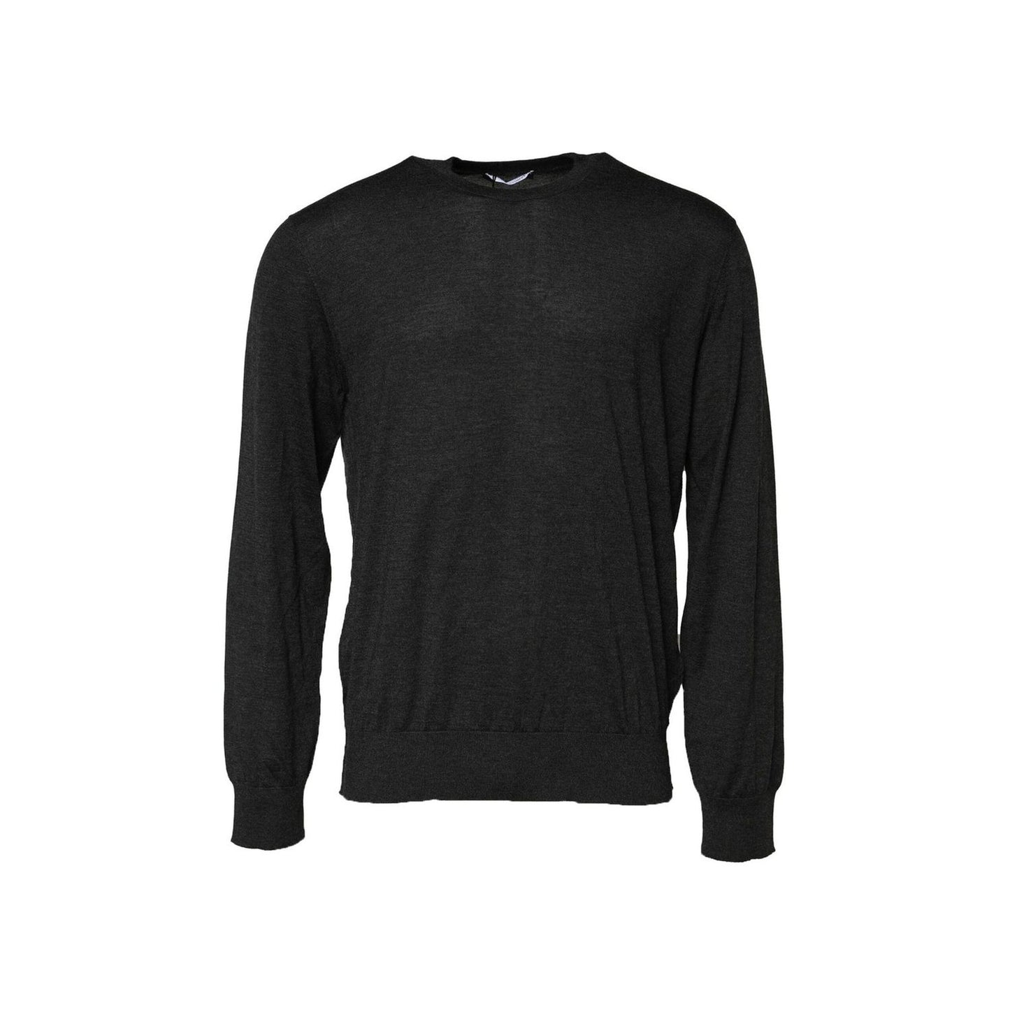 Dolce & Gabbana Gray Long Sleeve Crew Neck Pullover Sweater TSH90539-58