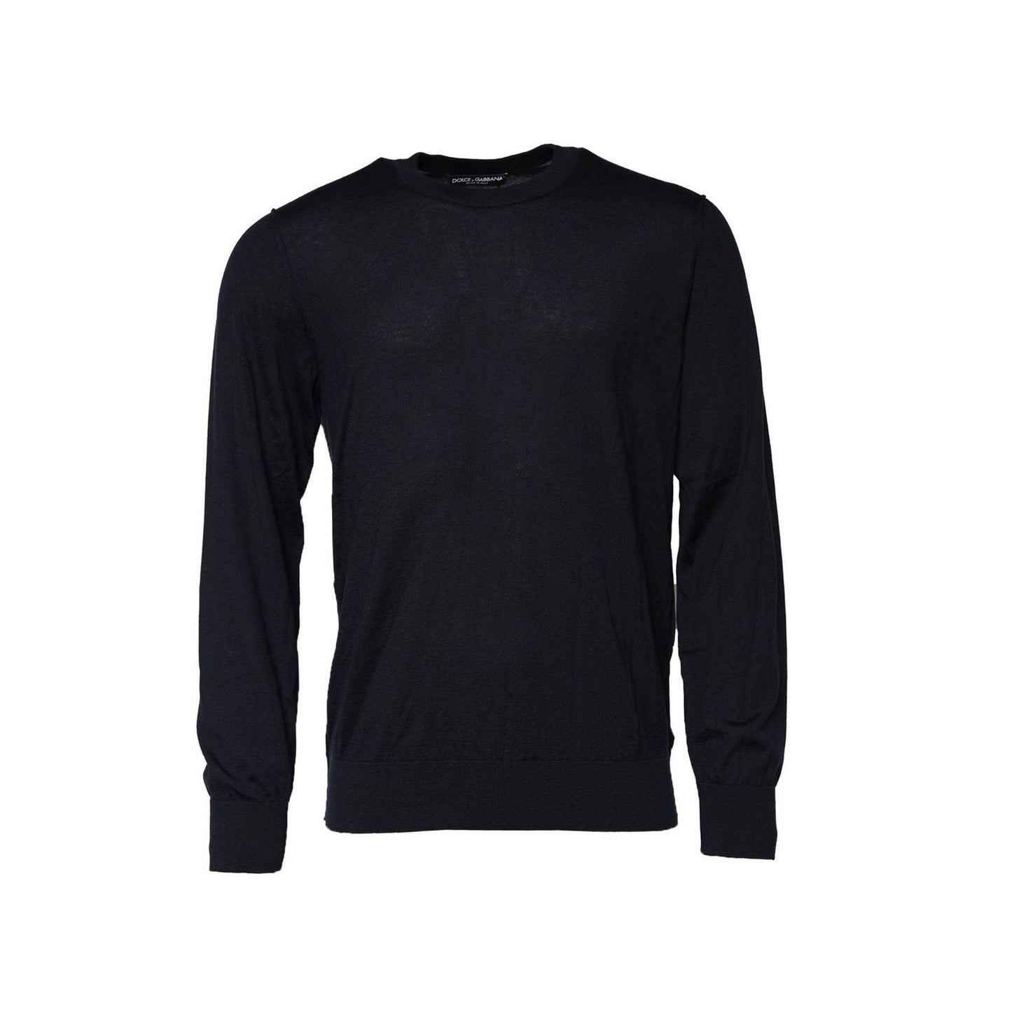 Dolce & Gabbana Black Cashmere Crew Neck Sweatshirt Sweater TSH90540-50