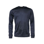 Dolce & Gabbana Dark Blue Silk Crew Neck Sweatshirt Sweater