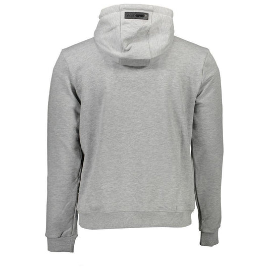 Plein Sport Gray Cotton Men Hooded Sweatshirt PL-9589-S