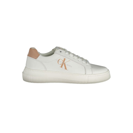 Calvin Klein White Leather Women Sneaker 1728,67403481248,Calvin Klein,EU38/US8,EU40/US10,EU41/US11,Low Tops - Sneakers - Shoes,New with tags,Shoes,Sneakers - Shoes,White,Women