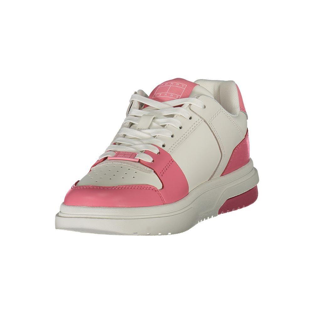 Tommy Hilfiger Pink Leather Women Sneaker TO-36732-EU36/US6