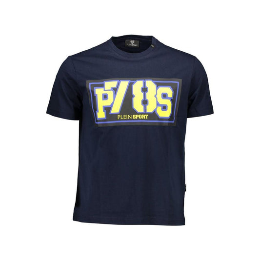 Plein Sport Blue Cotton Men T-Shirt