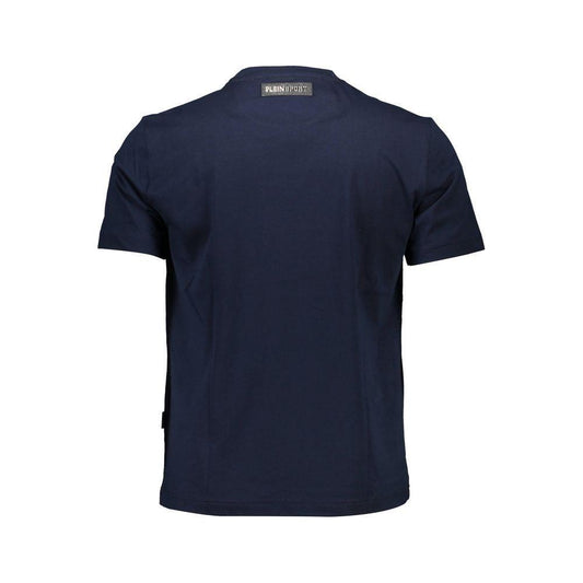 Plein Sport Blue Cotton Men T-Shirt