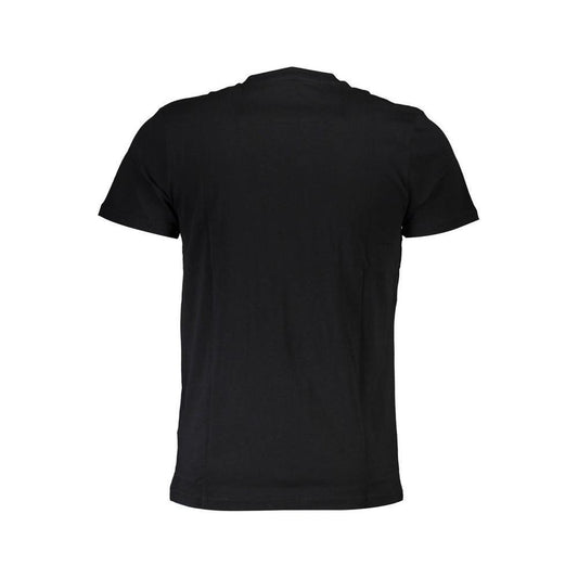 Cavalli Class Black Cotton Men T-Shirt CA-37148-XL
