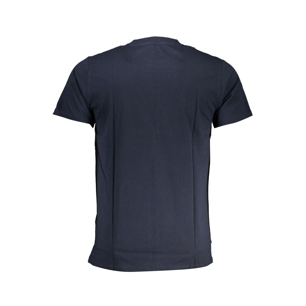 Cavalli Class Blue Cotton T-Shirt CA-28613-XL