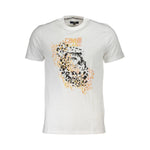 Cavalli Class White Cotton T-Shirt CA-26253-L