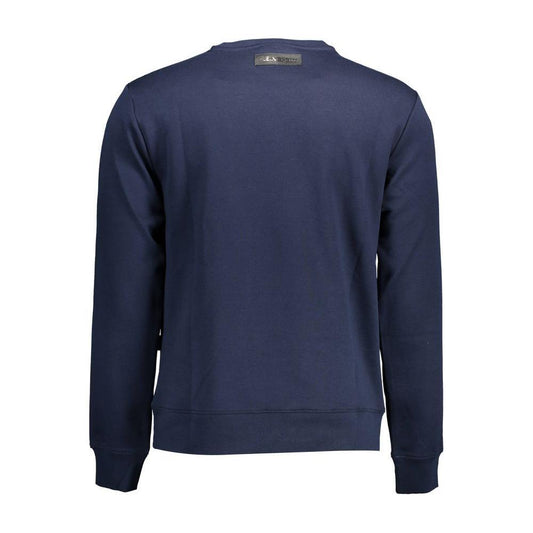 Plein Sport Blue Cotton Men Sweater