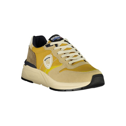 Blauer Beige Polyurethane Men Sneaker 1728,67403481248,Athletic - Sneakers - Shoes,Beige,Blauer,EU42/US9,EU43/US10,EU44/US11,EU45/US12,EU46,Men,New with tags,Shoes,Sneakers - Shoes