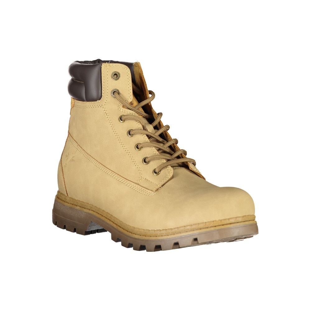 Carrera Beige Polyester Men's Ankle Boot 1728,67403481248,Ankle - Boots - Shoes,Beige,Boots - Shoes,Carrera,EU40/US7,EU41/US8,EU42/US9,EU43/US10,EU44/US11,EU45/US12,Men,New with tags,Shoes