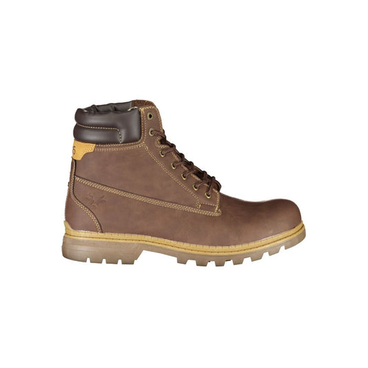 Carrera Marrone Poliestere Men Ankle Boot