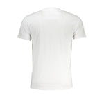 Cavalli Class White Cotton T-Shirt CA-28597-XL