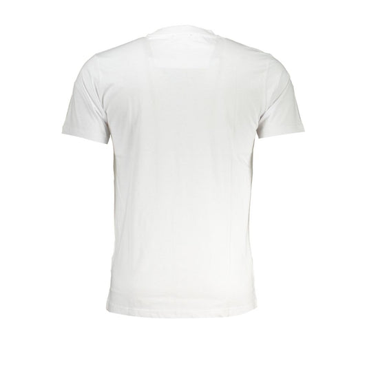 Cavalli Class White Cotton T-Shirt CA-28597-XL