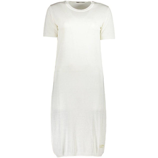 Cavalli Class White Viscose Women Dress CA-37221-XS
