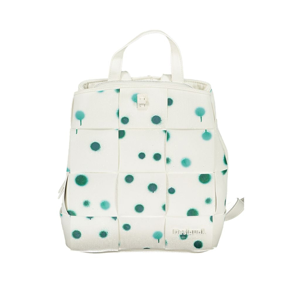 Desigual Bianco Polyurethane Women Backpack