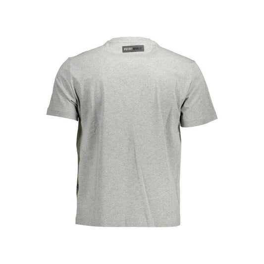 Plein Sport Gray Cotton Men T-Shirt PL-11177-S